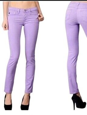 AG Adriano Goldschmied The Stilt Lavender Cigarette-Leg Stretch Jeans 32